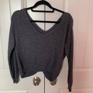 Twist back sweater